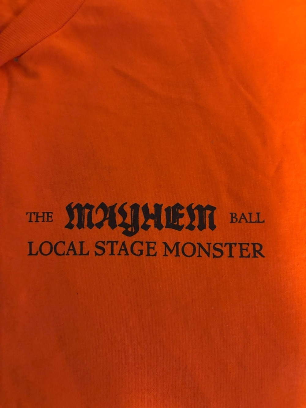 Local crew gaga t shirt xl mayhem tour 2026 staff only